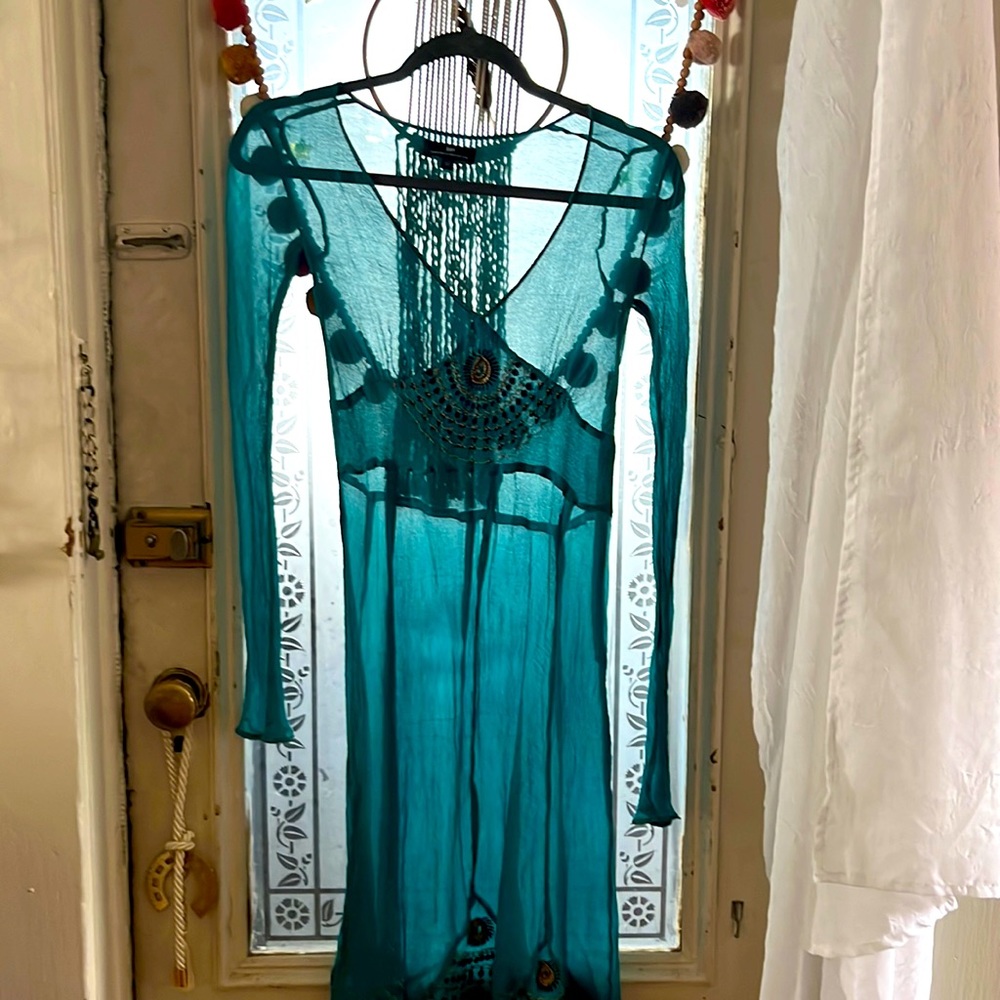 Vintage turquoise coverup